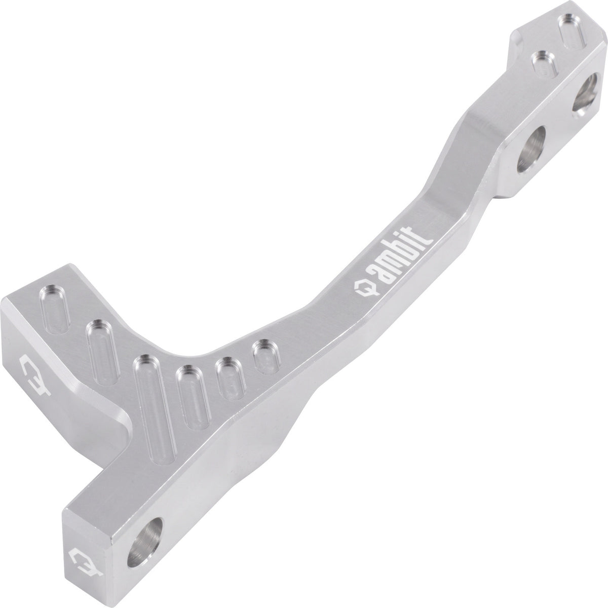 Adaptateur Etrier Avant / Arrière PM/PM AMBIT +20mm (140-160mm) Argent