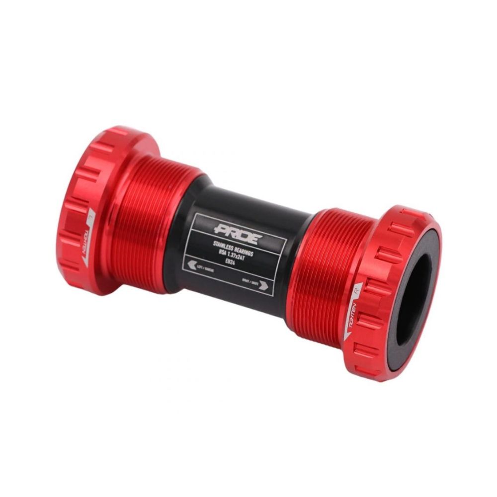 Boitier De Pédalier PRIDE EB24 Stainless Rouge
