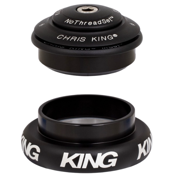 Semi-integreret/eksternt headset CHRIS KING INSET 7 1"1/8-1.5" ZS44/EC44 Mat sort