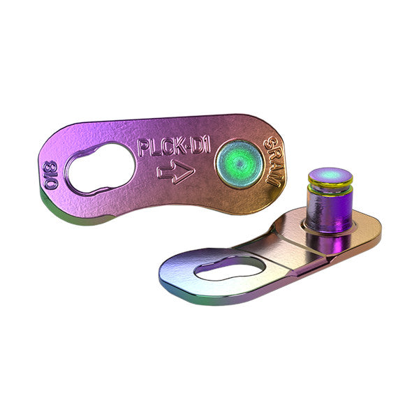 SRAM POWERLOCK AXS FLATTOP 12V-hurtigkoblinger (4 stk.) Rainbow
