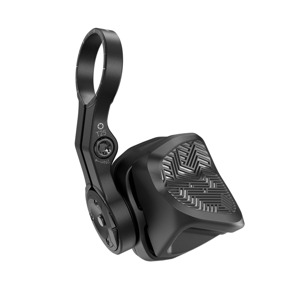 Commande de Vitesses Droite D1 SRAM AXS POD / ROCKSHOX AXS — vue du contrôleur droit avec collier Discrete