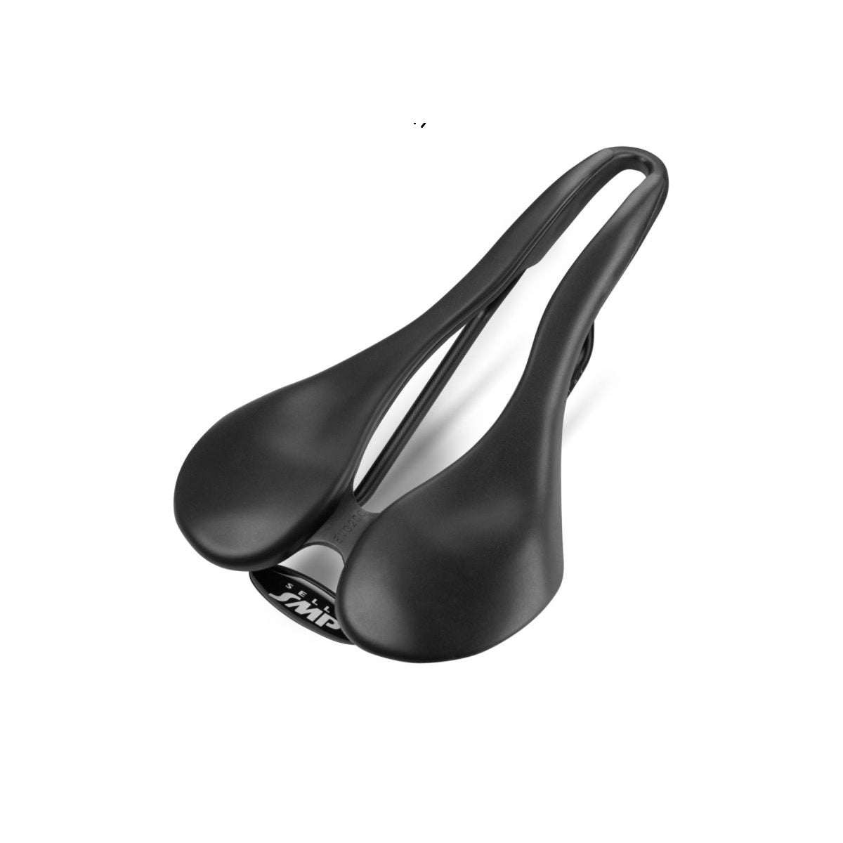 SMP EVO20C Sadel 140 mm bred Svarta rostfria stålskenor