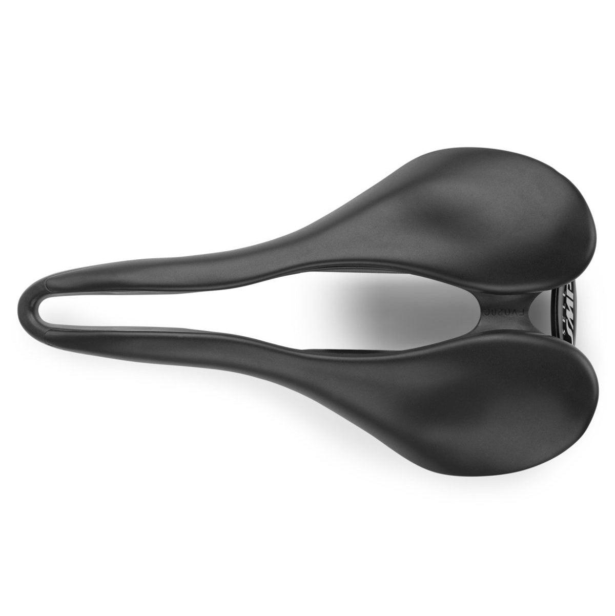 SMP EVO20C Sadel 140 mm bred Svarta rostfria stålskenor