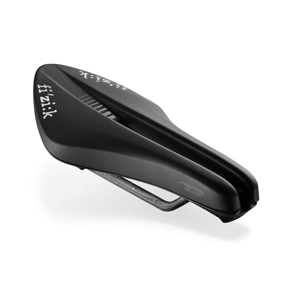 FIZIK TRANSIRO AERIS LD R1 135mm siodełko z karbonowymi szynami czarne