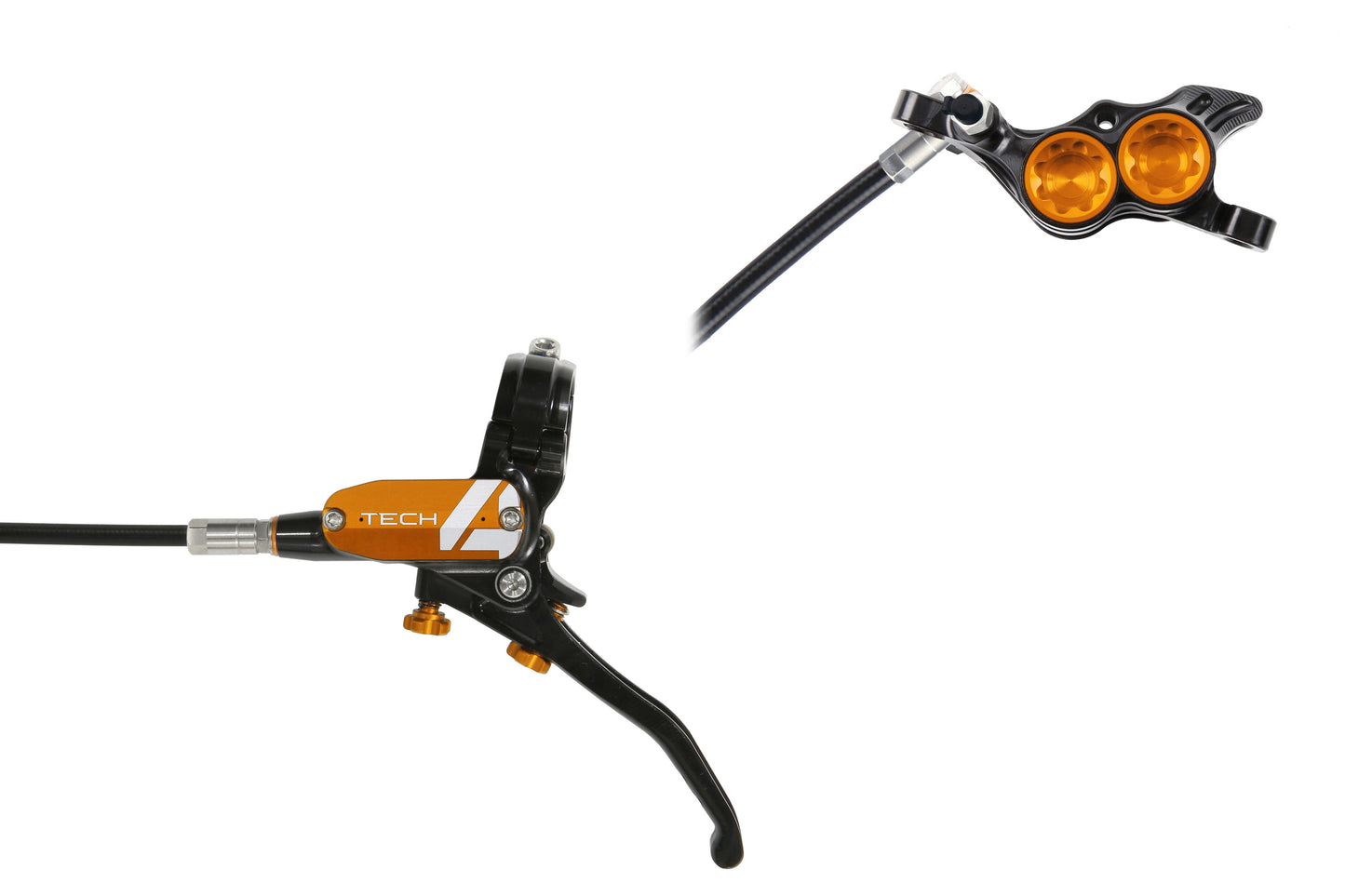 HOPE TECH 4 E4 přední brzda černá/oranžová
