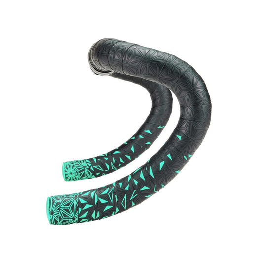 SUPACAZ SUPER STICKY KUSH STAR FADE Sort/turkis bøjletape