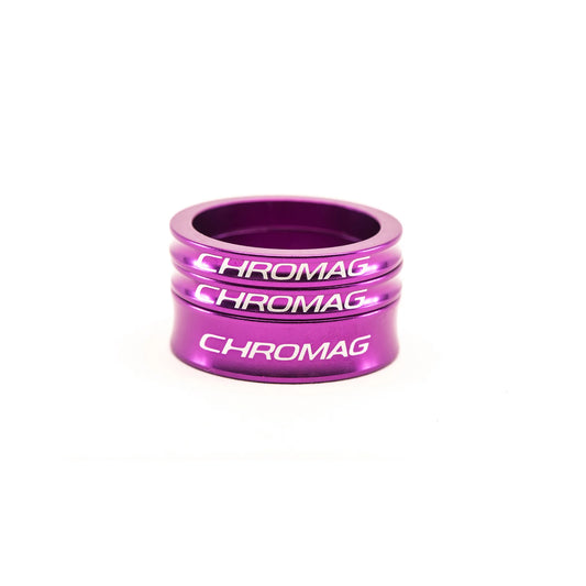 CHROMAG 1"1/8 Alu Purple Headset Spacer Kit