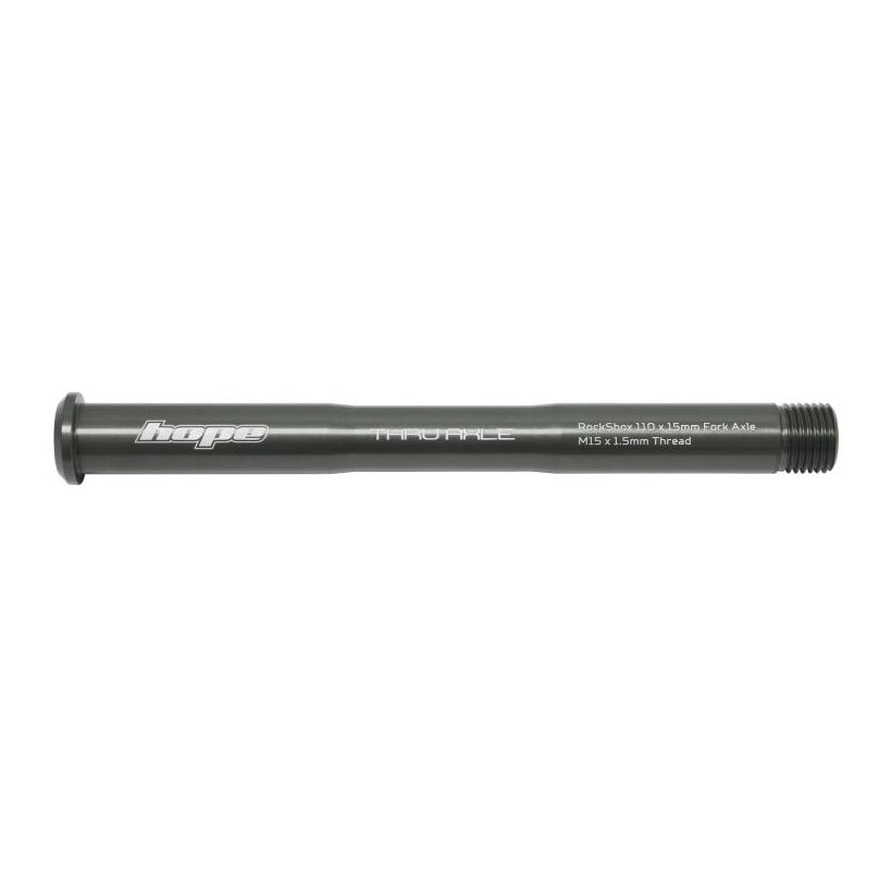HOPE framhjulsaxel för ROCKSHOX Pike/Lyric/Zeb-gaffel rökt