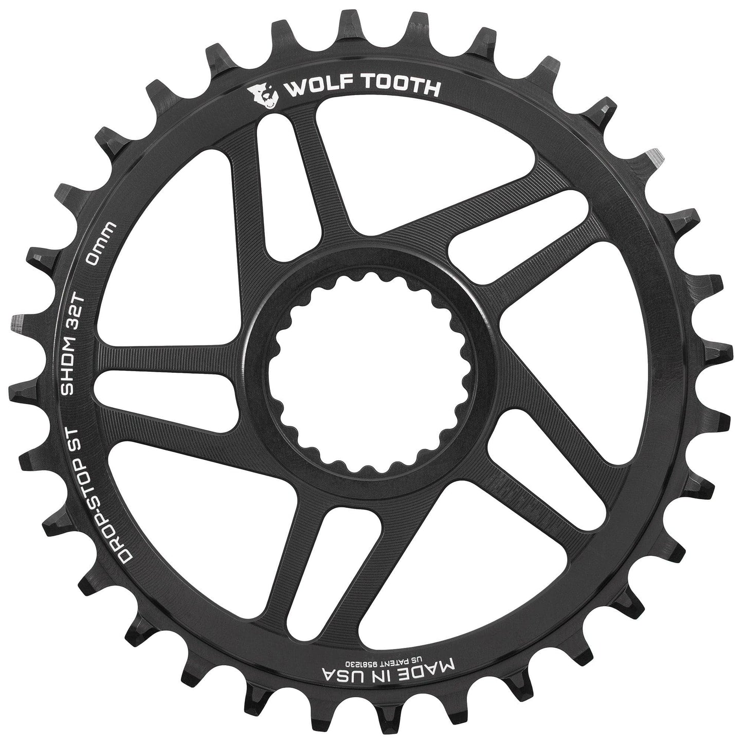 Řetězový kroužek WOLF TOOTH 12V SHIMANO Direct Mount Offset 0mm Mono