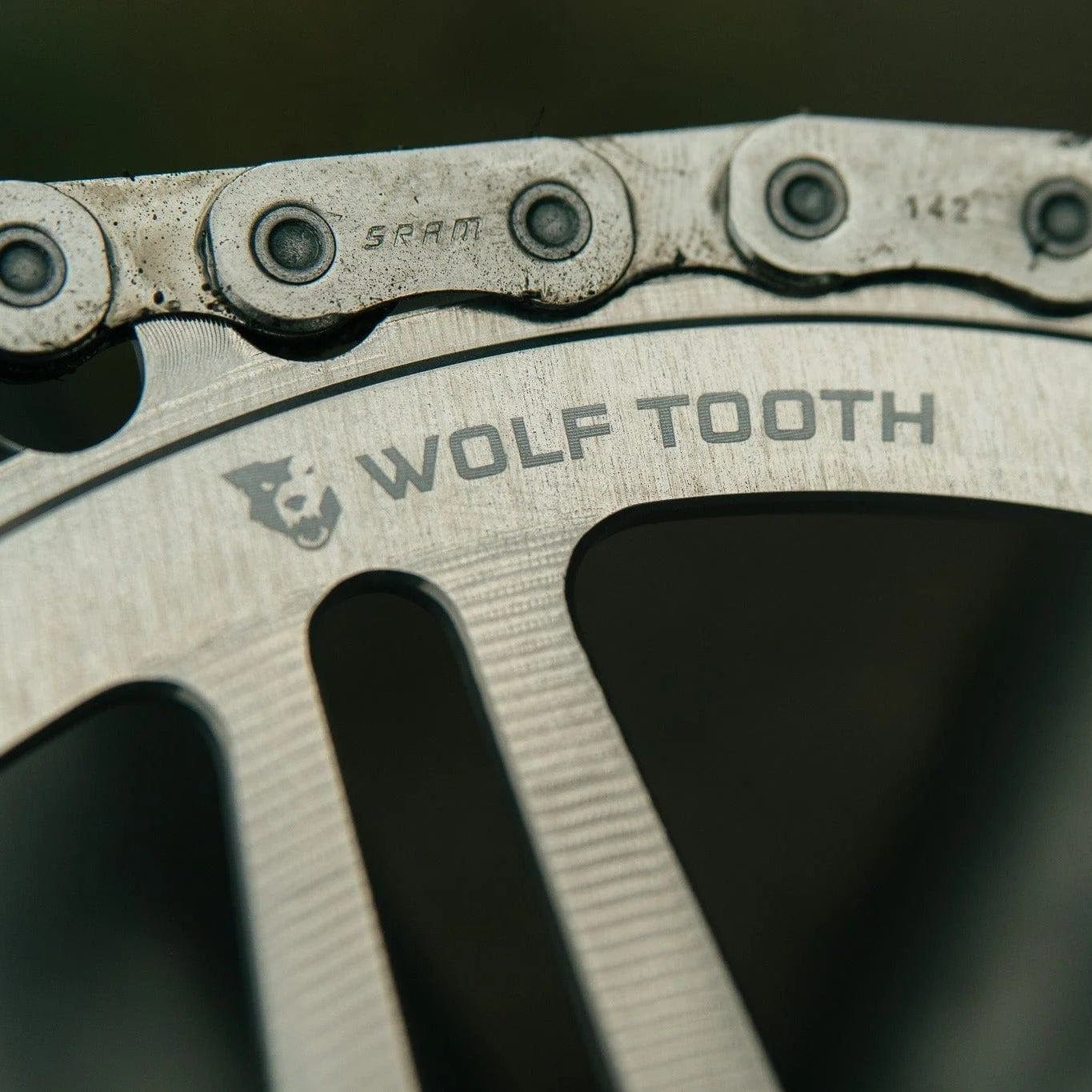 WOLF TOOTH Direct Mount SRAM 8 Hole Raw Silver Mono-kædehjul