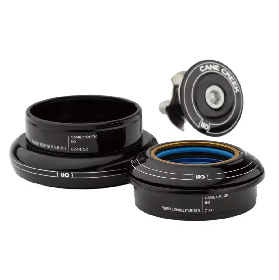 Headset CANE CREEK 110 Tapered , 1 1/8"-1,5", IS41/28,6/H9 | IS52/40, kort 51,1OD, bred, svart