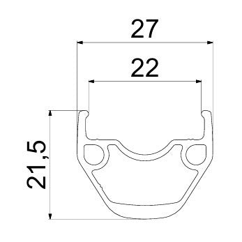 MAVIC ACCESS RG22 DISC (Center Lock) QR baghjul