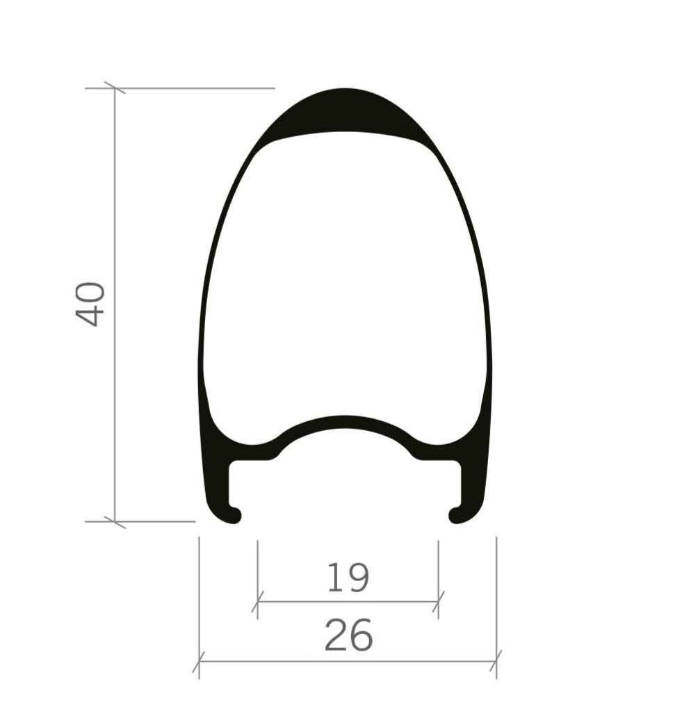 Paire de Roues VISION METRON 40 SL Tubeless Ready (Center Lock)