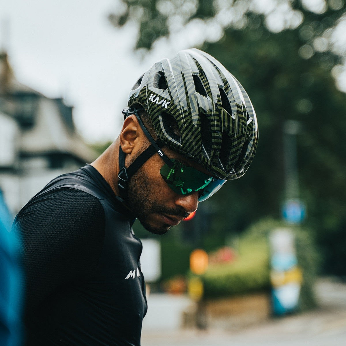 KASK MOJITO CUBED CAMO Silniční přilba černá/zelená