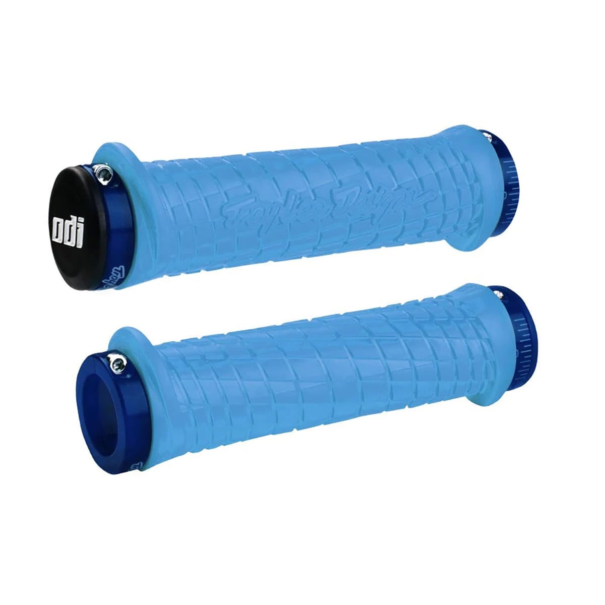 Handtag ODI TROY LEE DESIGNS Lock-On 130 mm Blå