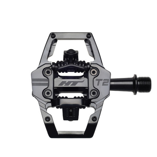 HT Components EDNURO T2 Ploché pedály Stealth Black