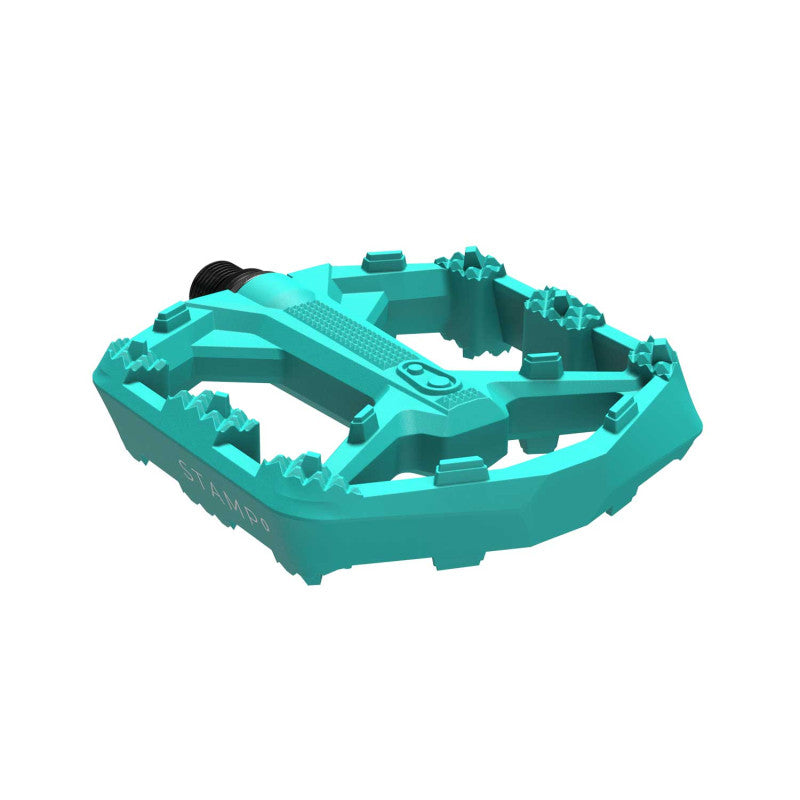 Flatpedaler CRANKBROTHERS STAMP 0 Large Turkos