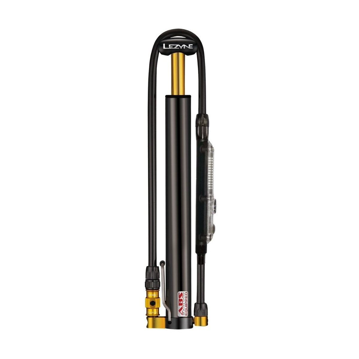 LEZYNE MICRO FLOOR DRIVE DIGITAL HPG Kompakt fotpump Svart