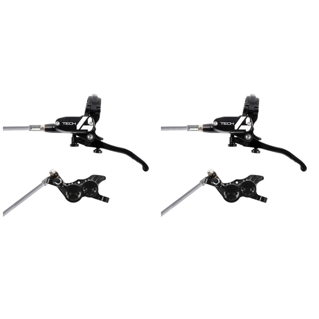 Paire de Freins HOPE TECH 4 V4 Durite Aviation Noir