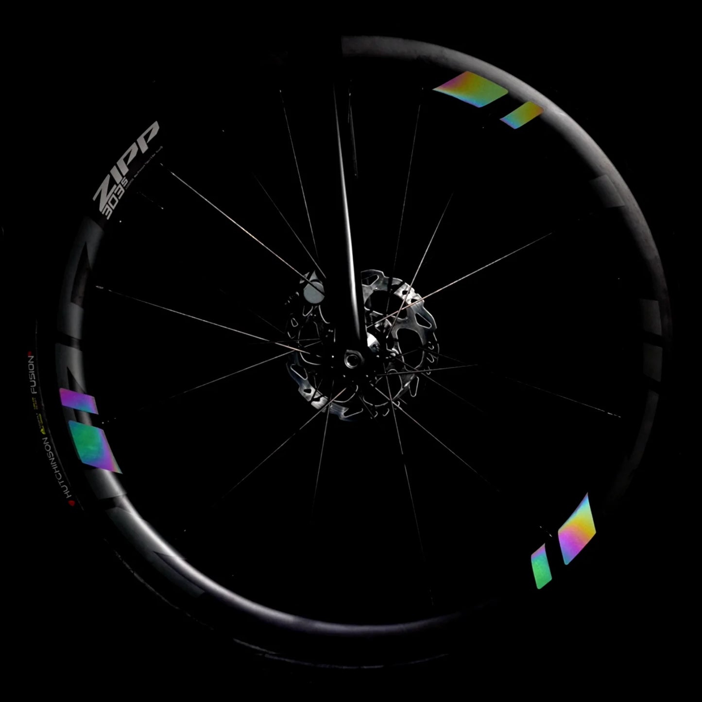 THE BEAM WHEEL FLASH 2.0 Duhové reflexní samolepky