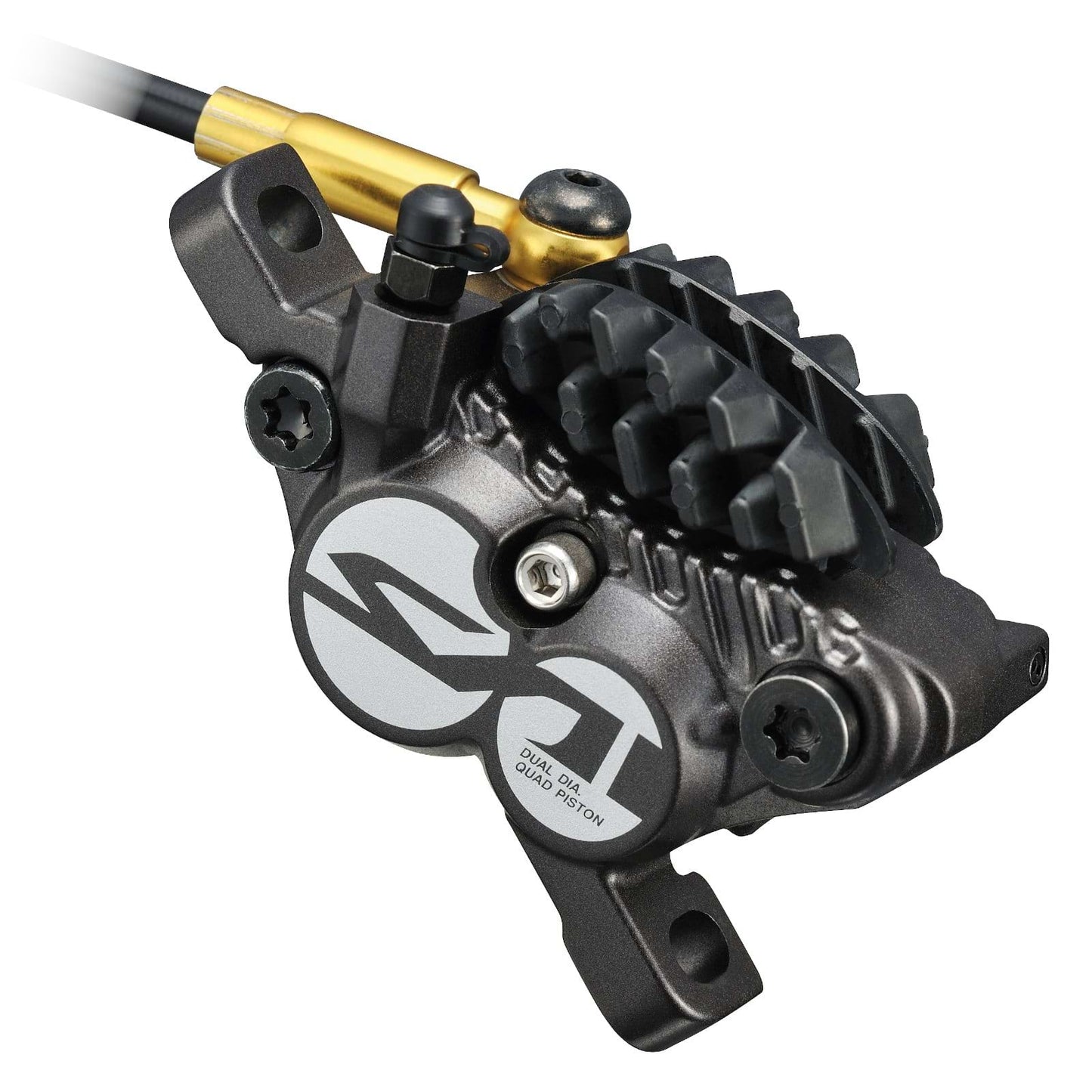 Et par SHIMANO SAINT M820 J-KIT bremser, der ikke kan afmonteres