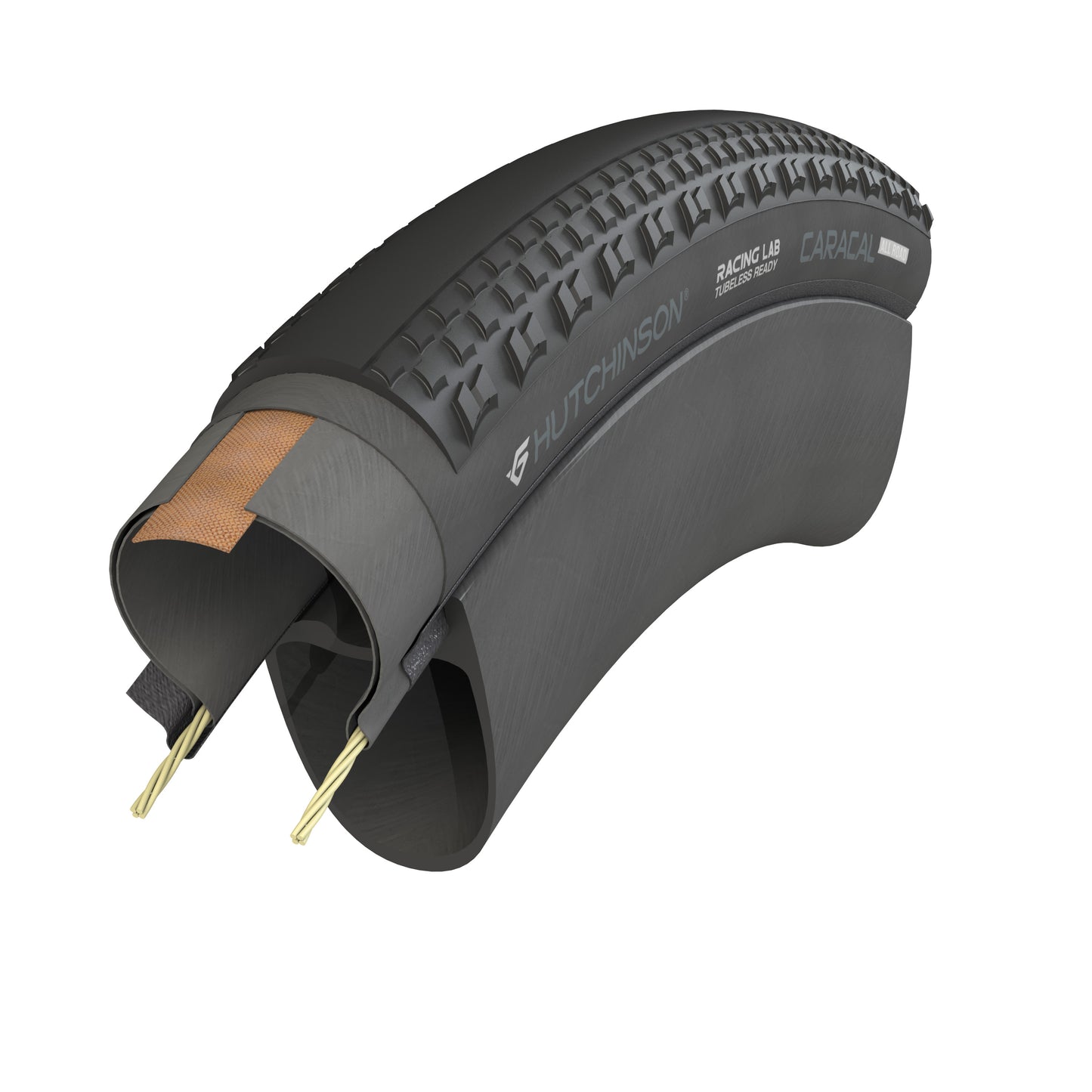 HUTCHINSON CARACAL ALLROAD 700x35 Tubeless Ready Sort dæk