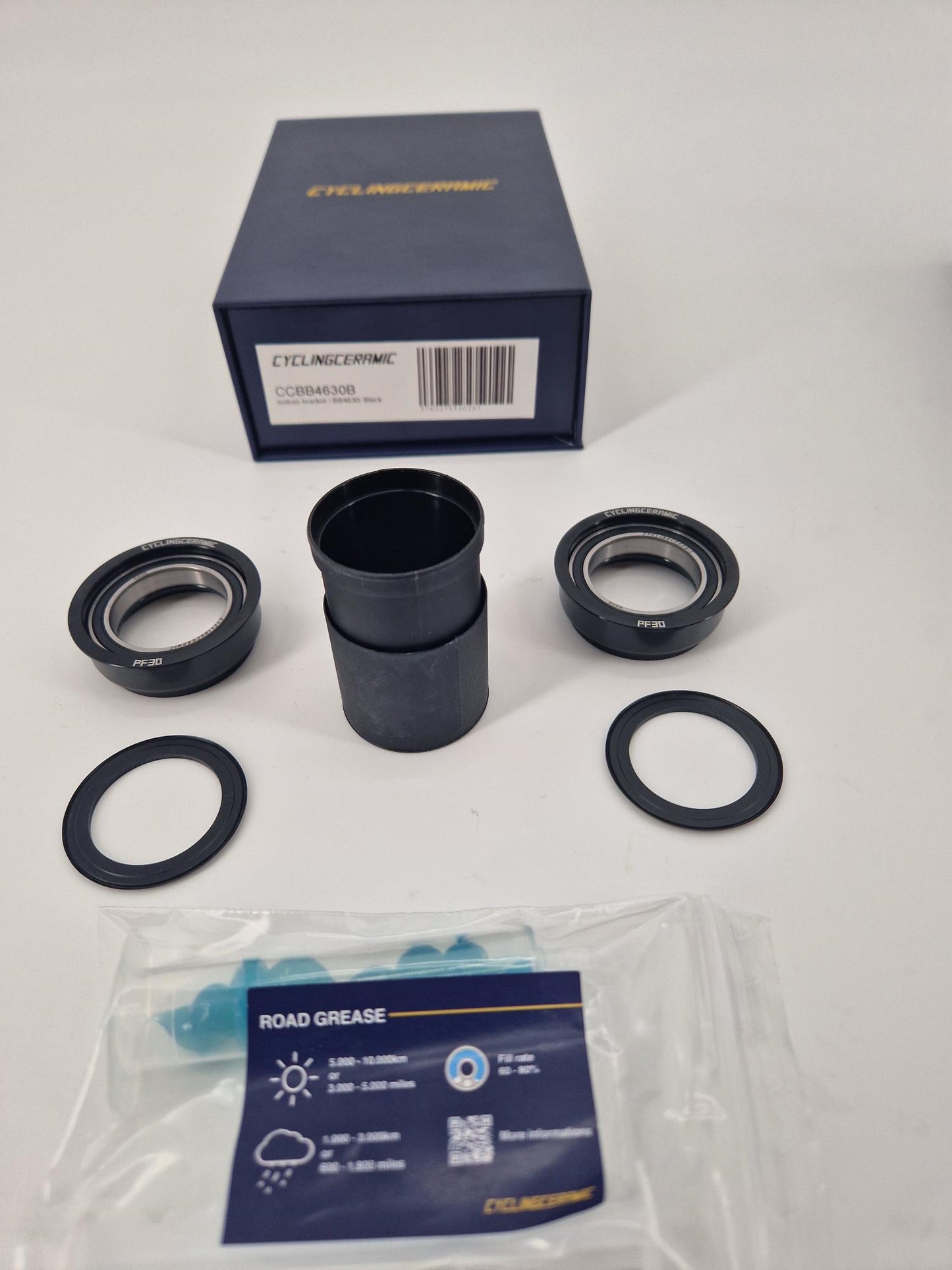 Mechanizm korbowy CYCLINGCERAMIC PF 46-30 czarny