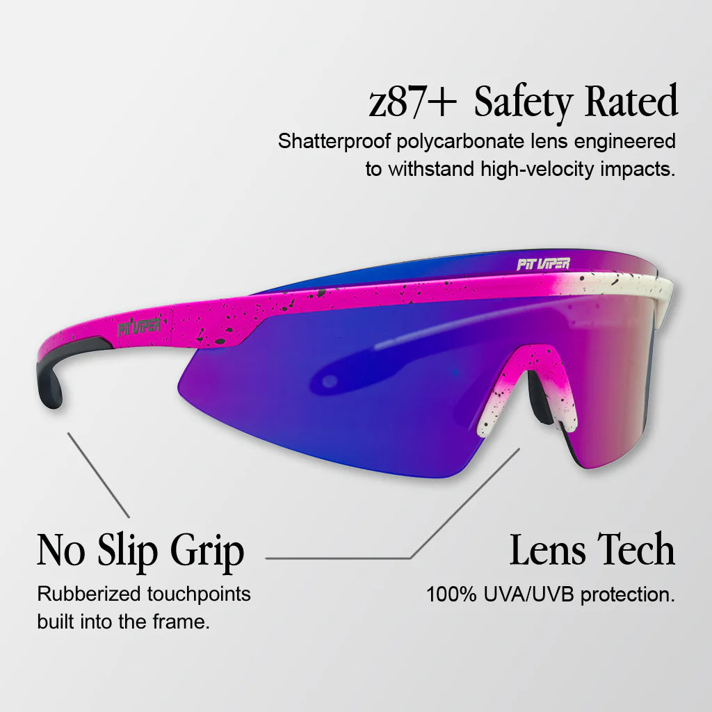 PIT VIPER THE DOMESTIQUE SKYSURFER Skyddsglasögon Rosa/Violett