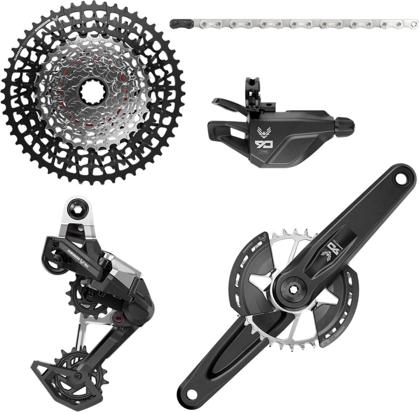 SRAM EAGLE 90 T-TYPE DUB 12V 32T 2-Guards-pakke