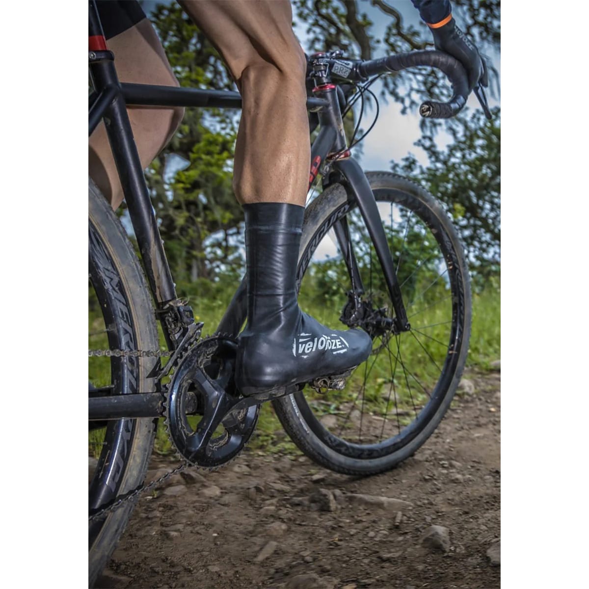 VELOTOZE HAUTES 2.0 SUPER STRONG skoöverdrag svart/vit