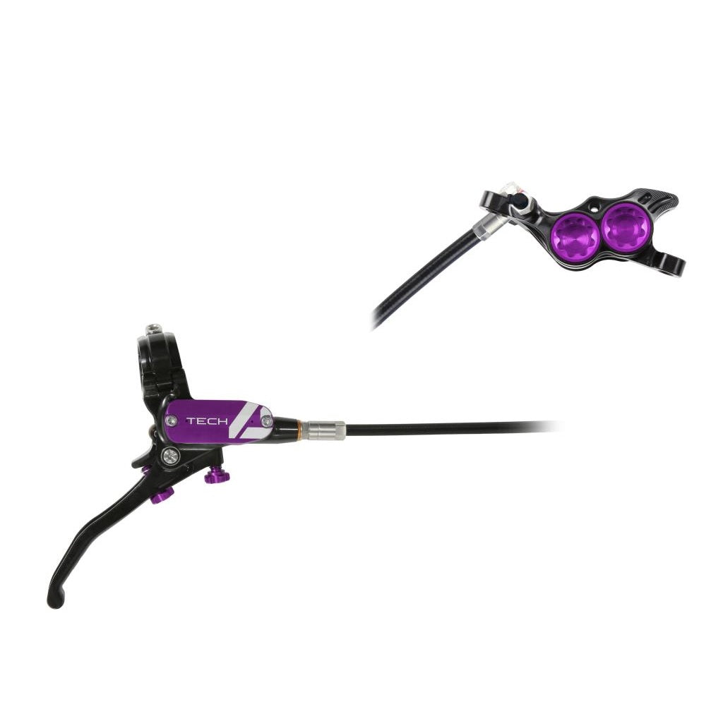 Fioletowy hamulec tylny HOPE TECH 4 E4