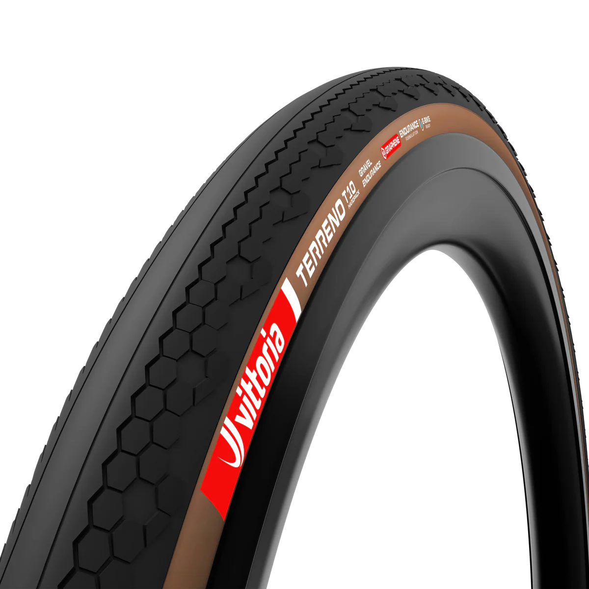 VITTORIA TERRENO T10 HARDPACK 700x45c Gravel Endurance Tubeless Ready Soft Brown däck
