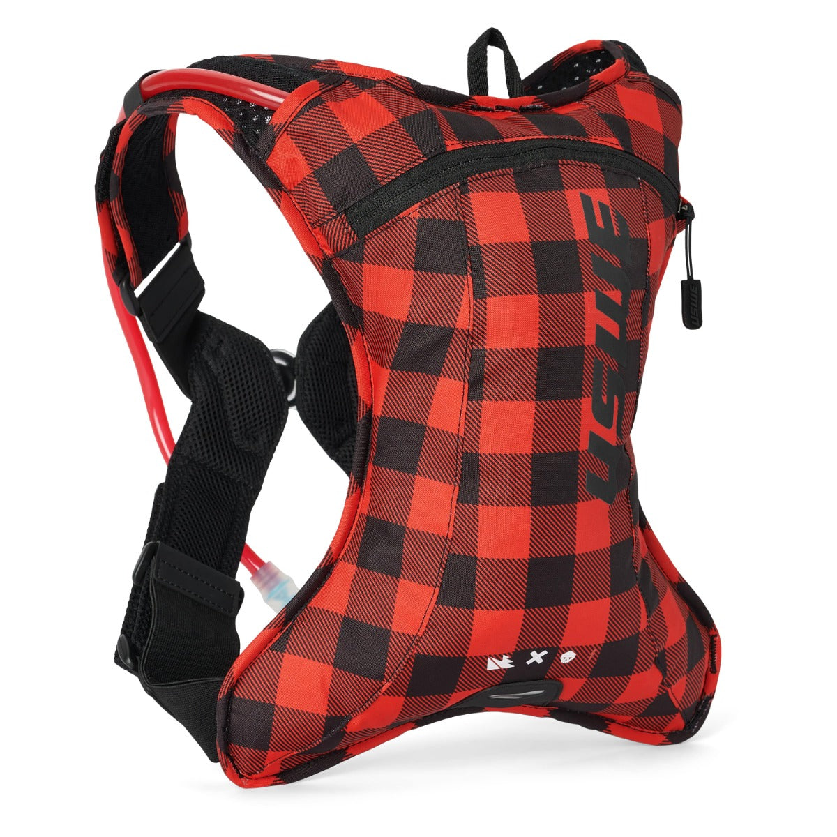 USWE OUTLANDER XC 2 L Flanelowy worek hydracyjny czerwony/czarny