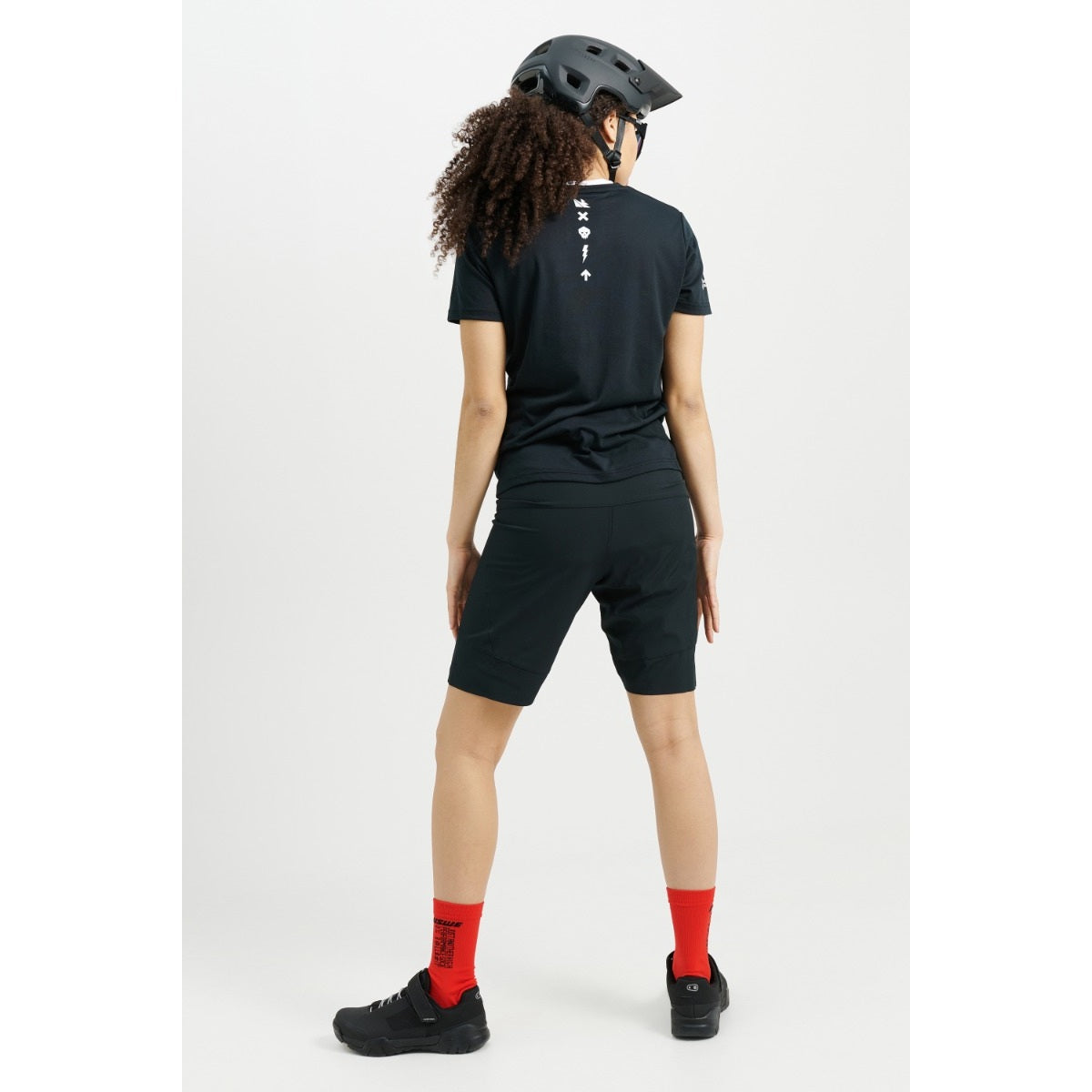 Damskie spodenki USWE HYBRID MTB Short czarne