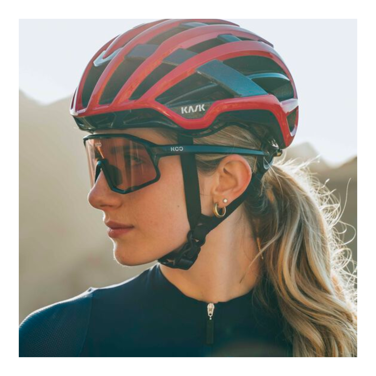 KASK VALEGRO Road Hjälm Röd