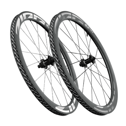 Paire de Roues ZIPP 404 S A1 Tubeless Ready (Center Lock) Noir/Gris