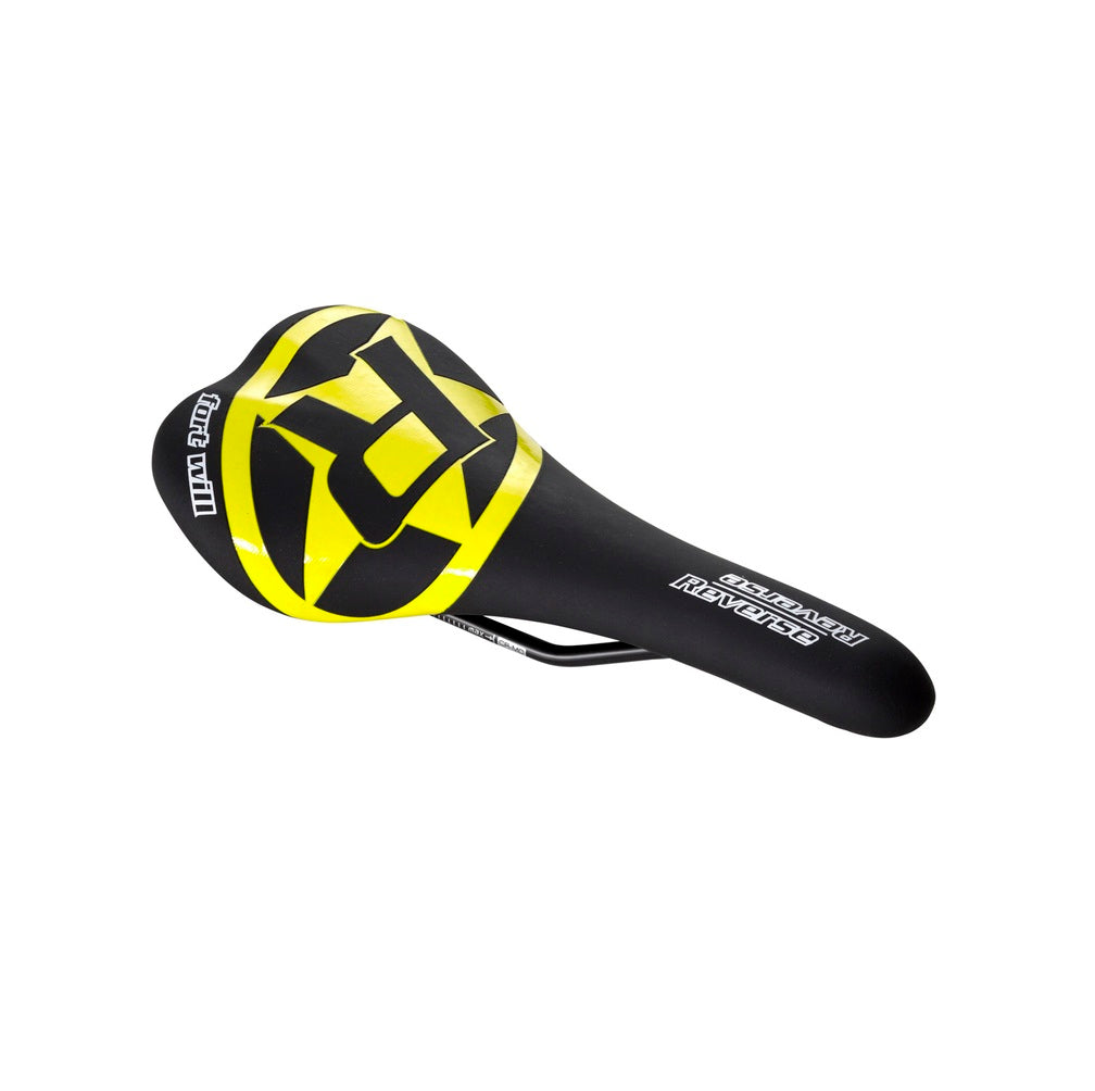 Selle REVERSE COMPONENTS FORT WILL STYLE Rails CrMo Noir/Jaune