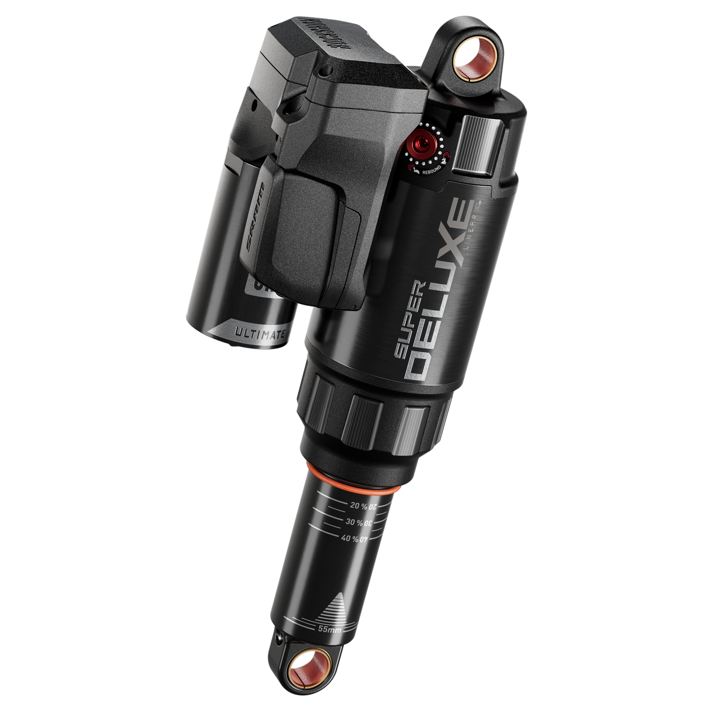 RS Super Deluxe Ultimate Flight Attendant - (210x55) LinearXLAir, TokenLoc3,Reb55/Comp30,Mid4-Lock6,HydrBottomStdNoBushing90deg(8x20,Battery,USB-C Charger)-D1Levo SL S2-S6 2022+