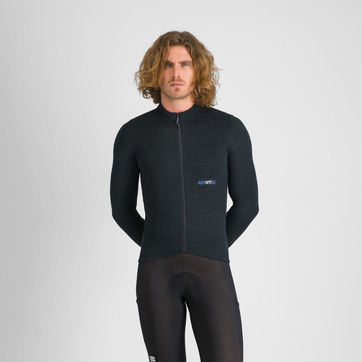 Maillot SPORTFUL SUPERGIARA WOOL Manches Longues Noir