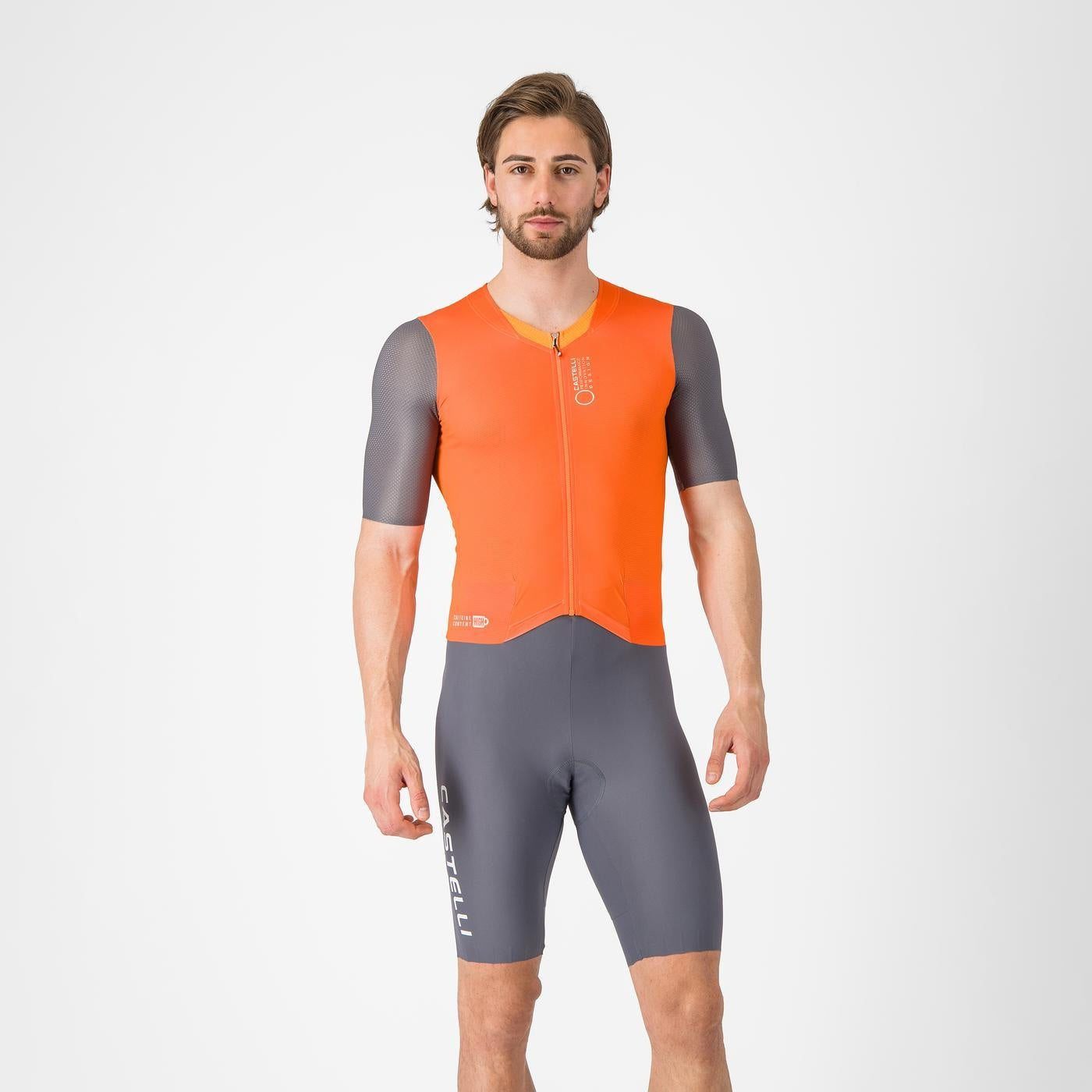 CASTELLI SATURDAY MORNING Jumpsuit Orange/Grå