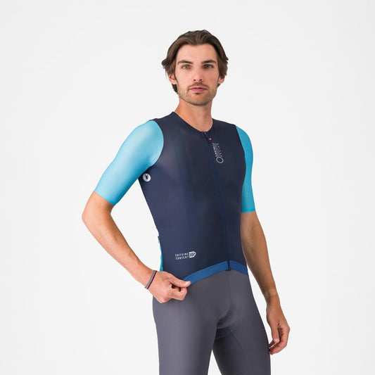 CASTELLI CORRETTO Kortærmet Jersey Blå