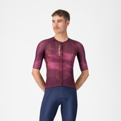 Maillot CASTELLI CLIMBER'S A/C Manches Courtes Bordeaux