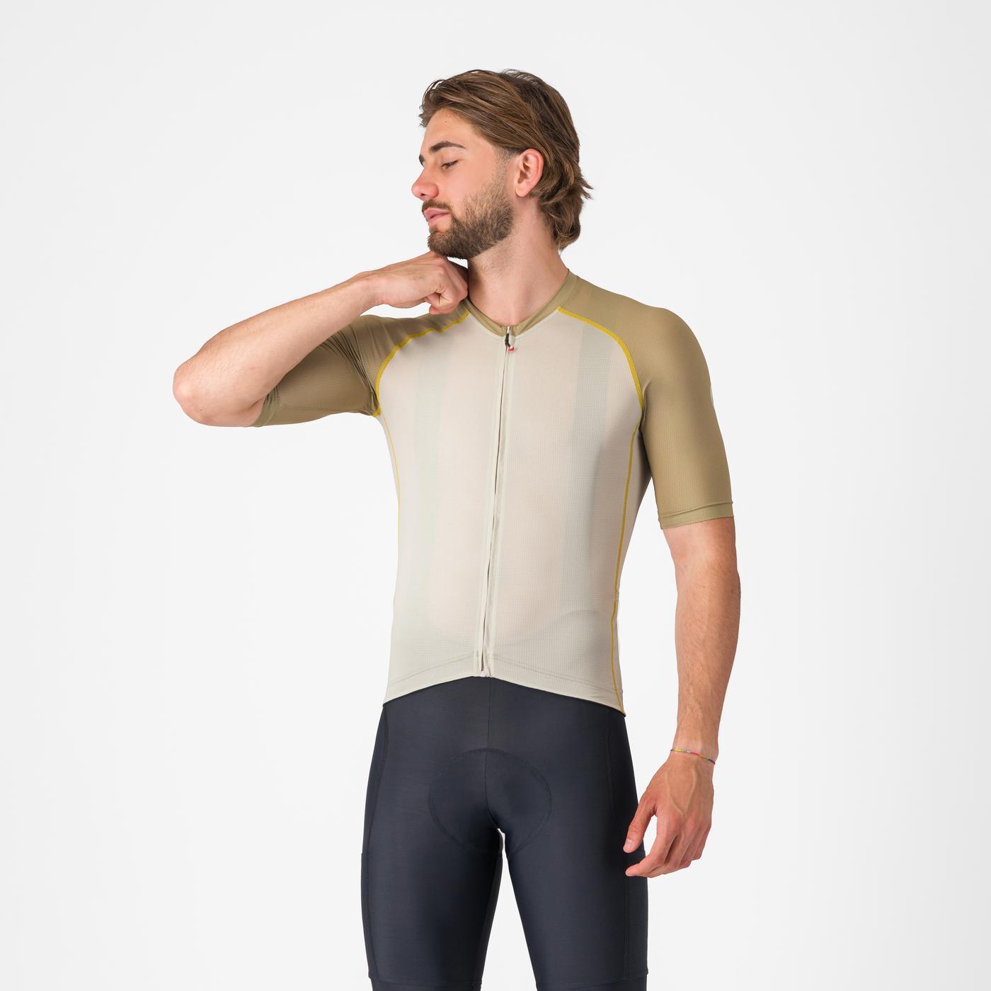 CASTELLI UNLIMITED ENDURANCE 3 JERSEY Beige/Khaki tröja