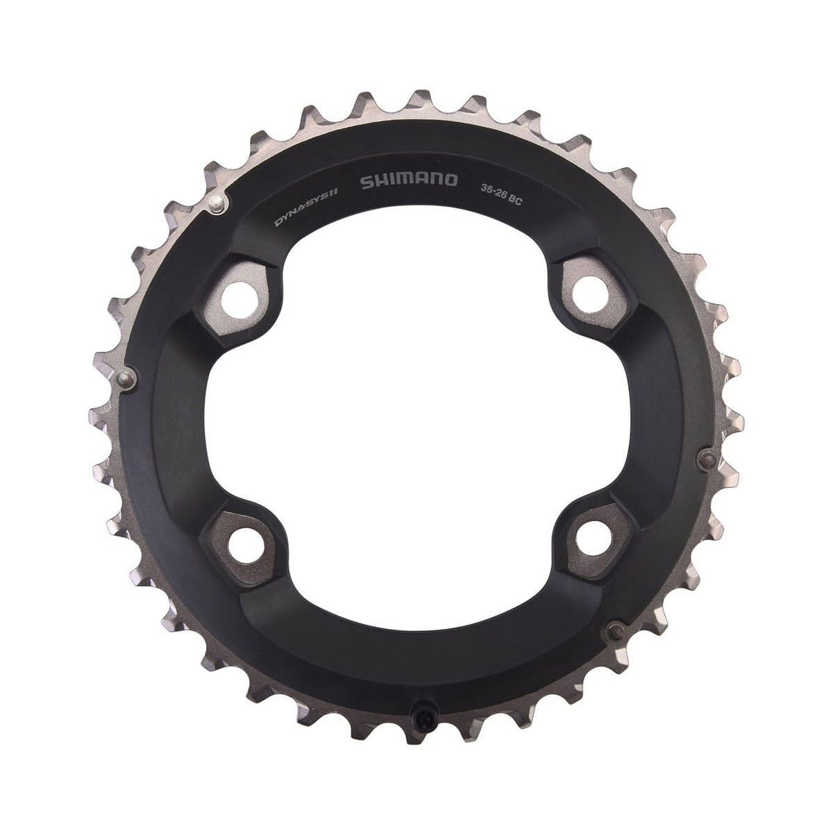 Plateau Extérieur SHIMANO SLX M7000 11V Double 4 Trous 96mm — vue du plateau sur fond blanc