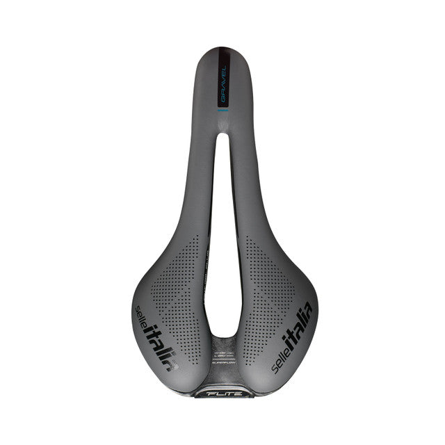 Sadel SELLE ITALIA FLITE BOOST GRAVEL SUPERFLOW S Skinner Ti316 Sort/Grå