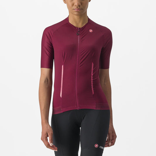 Damska koszulka z krótkim rękawem CASTELLI ENDURANCE Bordeaux