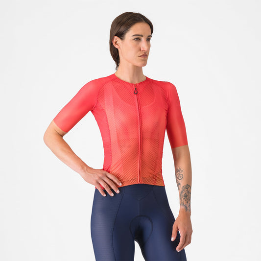 Maillot CASTELLI CLIMBER'S A/C Femme Manches Courtes Hibiscus