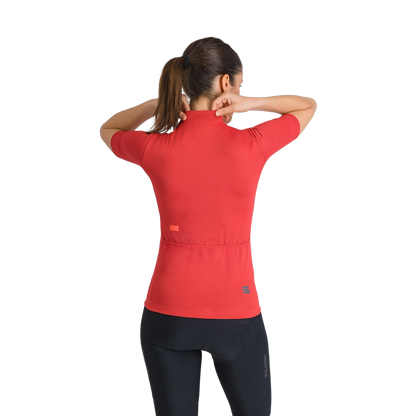 Maillot SPORTFUL CLASSIC Manches Courtes Femme Rouge