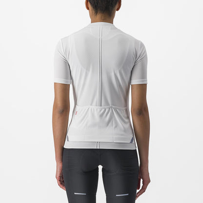 Maillot CASTELLI ANIMA 4 Femme Manches Courtes Blanc