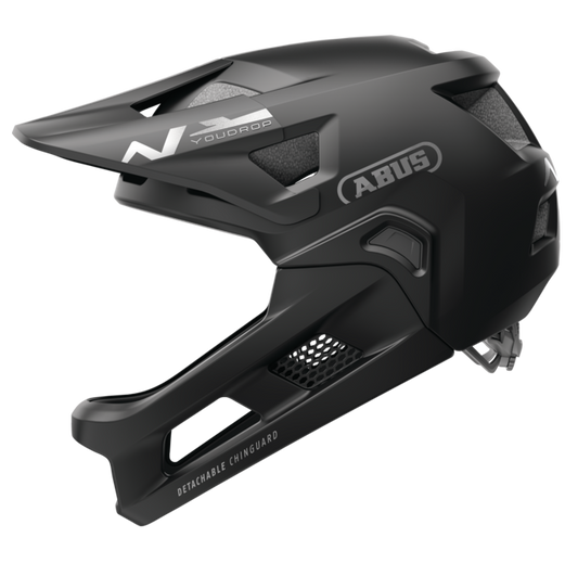 Casque VTT ABUS YOUDROP FF Junior Muted Noir
